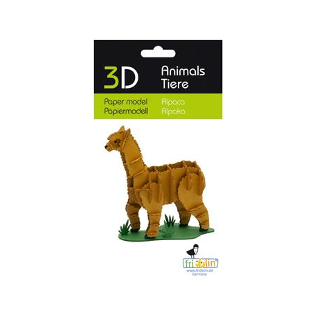 3D Paper Model - Alpaca