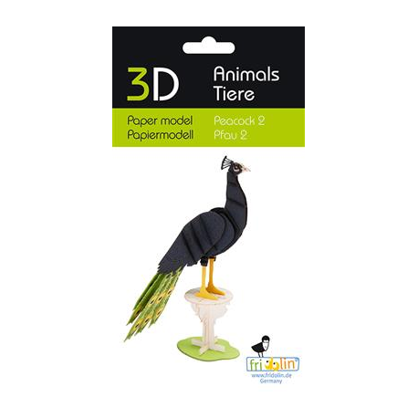 3D Paper Model - Peacock 2