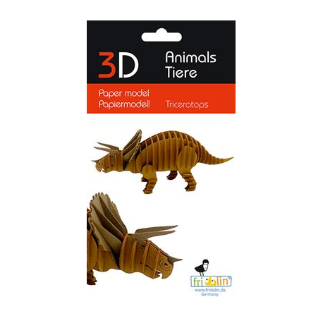 3D Paper Model - Triceratops