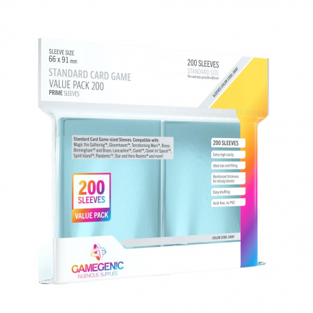 200 protèges-cartes transparents , faciles à mélanger, pour vos jeux de société.