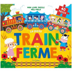 Le petit train de la ferme - Mon livre puzzle méli-mélo - Album