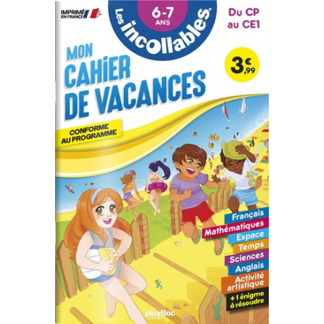 Mon cahier de vacances du CP au CE1 - Grand Format