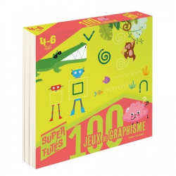 Super Futés 100 jeux de graphisme 4-6 ans - Grand Format