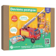 Deviens pompier - Kit Pandacraft 3-7 ans - Deviens pompier pour sauver un immeuble des flammes !