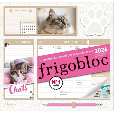 Frigobloc Hebdomadaire 2026 Chats