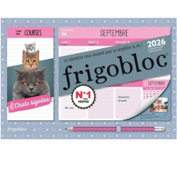 Mini Frigobloc Hebdomadaire 2026 Chats Rigolos