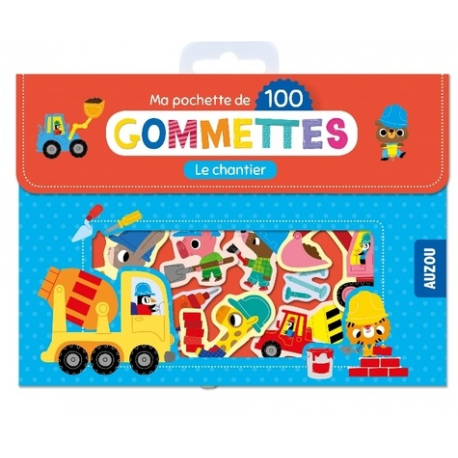 Ma pochette de 100 gommettes - Le chantier - Grand Format