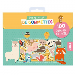 Ma pochette de gommettes - 100 animaux mignons - Grand Format