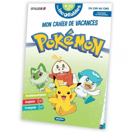Mon cahier de vacances Pokémon - Du CM1 au CM2 - Grand Format