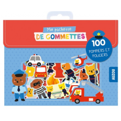 Ma pochette de gommettes - 100 pompiers et policiers - Grand Format