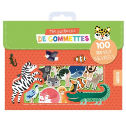 Ma pochette de gommettes - 100 animaux sauvages - Grand Format
