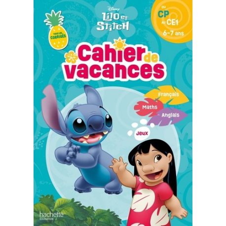 Lilo et Sticht - Cahier de vacances Disney du CP au CE1 - Grand Format