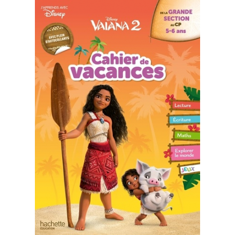 Cahier de vacances Vaiana 2 - De la Grande Section au CP - Album
