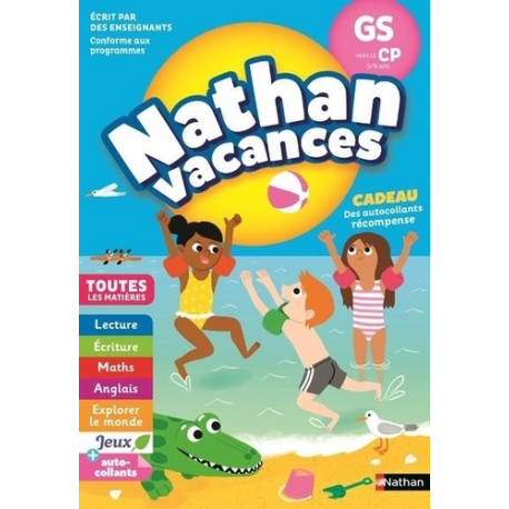 Nathan Vacances De la GS vers le CP 5/6 ans - Grand Format