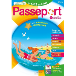 Passeport toutes les matières du CE2 au CM1 - Grand Format