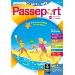 Cahier de vacances - Du CM1 au CM2 - Grand Format