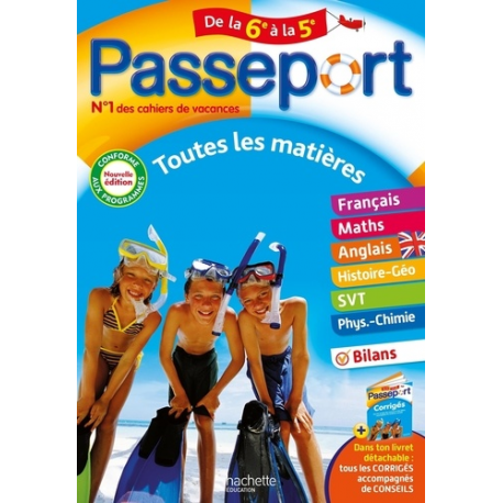 Passeport Toutes les matières de la 6e à la 5e - Grand Format