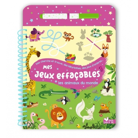 Mes jeux effaçables - Les animaux du monde - Album