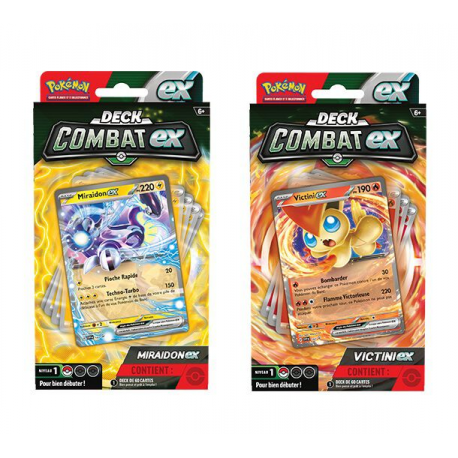 Deck de Combat Decks de Combat EX - Miraidon-ex OU Victini-ex