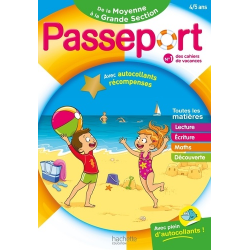 Passeport De la Moyenne à la Grande Section - Avec autocollants récompenses - Grand Format