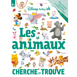 DISNEY BABY - Cherche et Trouve - Cahier de jeux effaçable - Les Animaux