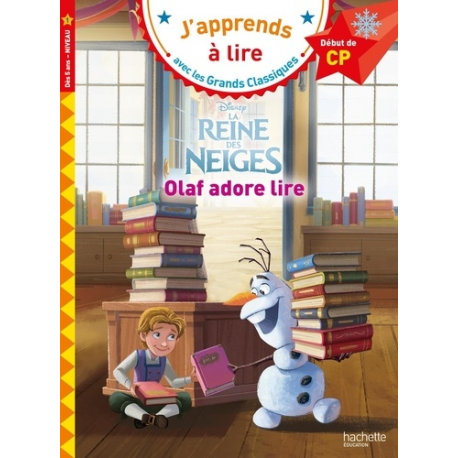 Olaf adore lire. Début de CP- niveau 1