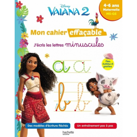 J'écris les lettres minuscules Vaiana 2. MS-GS