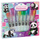 8 mini stylos pailletés