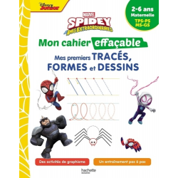 Mes premiers tracés- formes et dessins Spidey et ses amis extraordinaires. Maternelle TPS-PS-MS-GS