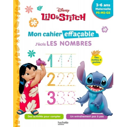 J'écris les nombres Lilo & Stitch. Maternelle PS-MS-GS