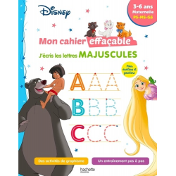 J'écris les lettres majuscules PS-MS-GS Disney