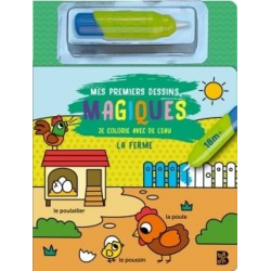 Mes premiers dessins magiques la ferme. Je colorie avec de l'eau