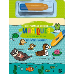 Les bébés animaux. Avec un pinceau à eau