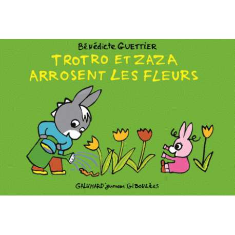 Trotro et Zaza arrosent les fleurs