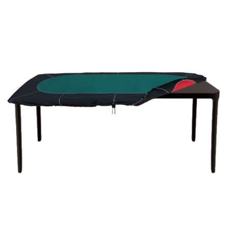 Tapis Néoprène avec Racetrack pour Table Rectangulaire Vert/Rouge (90/120-210/240 cm)