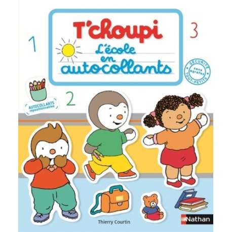 T'choupi - L'école en autocollants - Grand Format