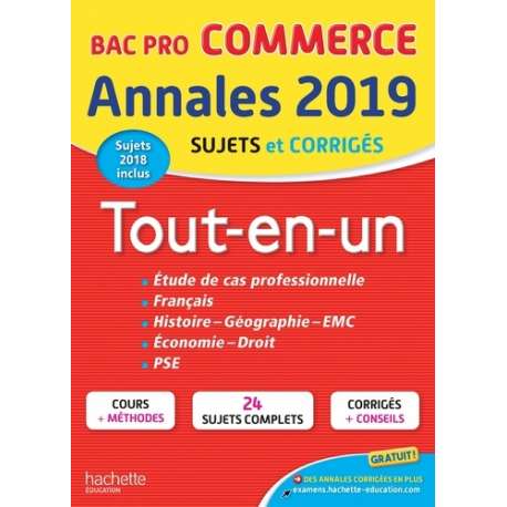 Annales Bac Pro commerce - Tout-en-un - Grand Format