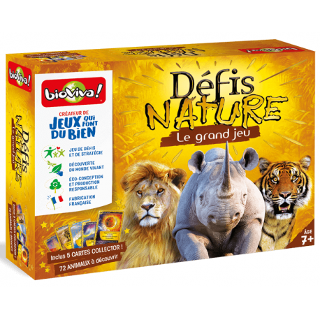 Le Grand Jeu Défis Nature + cartes collector