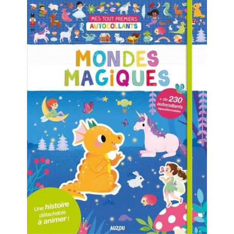 Mondes magiques - + 230 autocollants repositionnables - Grand Format