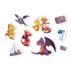 Mes autocollants Dragons Azuro - + de 100 stickers - Grand Format