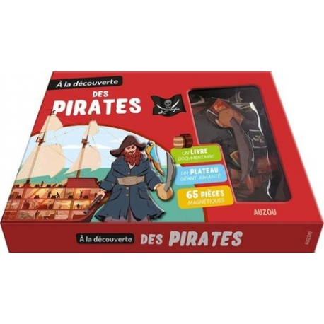 A la découverte des pirates - Avec 1 plateau aimanté et 65 pièces magnétiques - Grand Format