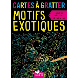 Cartes à gratter, motifs exotiques