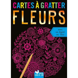 Cartes à gratter, fleurs