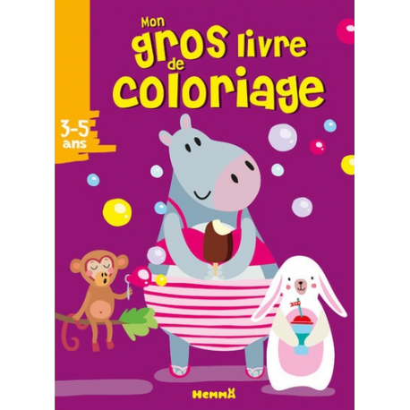 Mon gros livre de coloriage - Hippopotame - Album