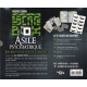 Escape box Asile psychiatrique - Contient : 3 livrets, 131 cartes, 1 bande-son de 60 minutes, 1 poster, 6 badges