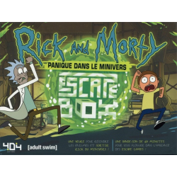 Escape box Rick et Morty - Panique dans le Minivers. Avec 40 cartes, 1 poster