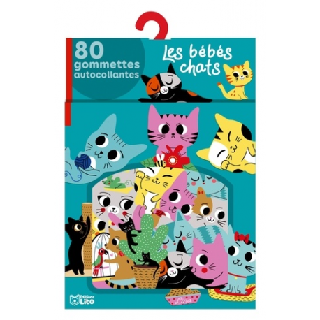 Les bébés chats - 80 gommettes autocollantes