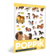 Le poney-club - Miniposter en 27 stickers - Grand Format