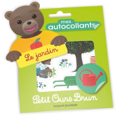 Mes autocollants Petit Ours Brun - Le jardin