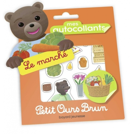 Mes autocollants Petit Ours Brun - Le marché